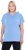Ulla Popken Quick Drying Short Sleeve Hoodie Light Blue - Hettegensere og collegegensere - 