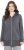 Ulla Popken Decorative Seam Zip-Up Hoodie Graphite Grey - Hettegensere og collegegensere - Myke gensere, hettegensere og strikk
