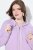 Ulla Popken Decorative Seam Zip-Up Hoodie Lavender - Hettegensere og collegegensere - Myke gensere, hettegensere og strikk