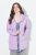 Ulla Popken Decorative Seam Zip-Up Hoodie Lavender - Hettegensere og collegegensere - Myke gensere, hettegensere og strikk