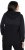 Ulla Popken Mixed Texture Button Down Hoodie Black - Hettegensere og collegegensere - Myke gensere, hettegensere og strikk