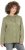 Ulla Popken Mixed Texture Button Down Hoodie Pond Green - Hettegensere og collegegensere - 