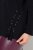 Ulla Popken Decorative Lace-Up Hoodie Black - Hettegensere og collegegensere - Myke gensere, hettegensere og strikk