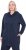 Ulla Popken Contrast Piping Zip-Up Hoodie Navy - Hettegensere og collegegensere - Myke gensere, hettegensere og strikk