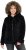 Ulla Popken Teddy Fleece Zip-Up Hoodie Black - Hettegensere og collegegensere - Myke gensere, hettegensere og strikk