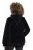 Ulla Popken Teddy Fleece Zip-Up Hoodie Black - Hettegensere og collegegensere - Myke gensere, hettegensere og strikk