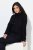 Ulla Popken Relaxed Fit Long Sleeve Hoodie Black - Hettegensere og collegegensere - Myke gensere, hettegensere og strikk