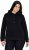 Ulla Popken Relaxed Fit Long Sleeve Hoodie Black - Hettegensere og collegegensere - Myke gensere, hettegensere og strikk