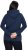 Ulla Popken Relaxed Fit Long Sleeve Hoodie Navy - Hettegensere og collegegensere - Myke gensere, hettegensere og strikk