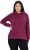 Ulla Popken Relaxed Fit Long Sleeve Hoodie Dark Berry - Hettegensere og collegegensere - Myke gensere, hettegensere og strikk