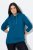 Ulla Popken Relaxed Fit Long Sleeve Hoodie Cerulean - Hettegensere og collegegensere - Myke gensere, hettegensere og strikk