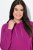 Ulla Popken Relaxed Fit Long Sleeve Hoodie Berry - Hettegensere og collegegensere - Myke gensere, hettegensere og strikk
