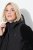 Ulla Popken Mixed Texture Hoodie Black - Hettegensere og collegegensere - Myke gensere, hettegensere og strikk