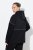 Ulla Popken Mix Fabric Reflective Trim Zip Hoodie Black - Hettegensere og collegegensere - Myke gensere, hettegensere og strikk