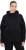 Ulla Popken Mix Fabric Reflective Trim Zip Hoodie Black - Hettegensere og collegegensere - Myke gensere, hettegensere og strikk