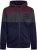 Kam Jeans 7083 Zip Thru Cut & Saw Brooklyn Hoodie Fig - Gensere og hettegensere - Store hettegensere - 2XL-14XL