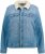 Ulla Popken Teddy Fleece Lined Denim Jacket Blue Denim - Jakker - 