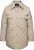 Ulla Popken Quilted Water Repellent Shirt Jacket Medium Grey - Jakker - 