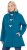 Ulla Popken HYPRAR Water-Repellent Softshell Jacket Teal - Jakker - 