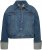 Ulla Popken Wide Cuff Denim Jacket Blue Denim - Jakker - 