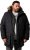 Men Plus Parka With Fur Hood Black - Jakker - Store jakker - 2XL-12XL