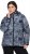 Ulla Popken HYPRAR Quilted Abstract Print Jacket Black - Jakker - 