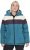Ulla Popken HYPRAR Striped Triple Function Fully Lined Quilted Jacket Dark Petrol - Jakker - 