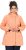 Ulla Popken Raindrop Print Longline Waterproof Jacket Mandarin - Jakker - 