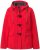 Ulla Popken HYPRAR Toggle Button Microfleece Lined Jacket Salsa Red - Jakker - 