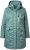 Ulla Popken HYPRAR Drawstring Waist Parka Grey Green - Jakker - 