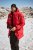 JAY-PI Warm Quilted Parka Dual Function Windproof and Water Repellent Red - Jakker - Store jakker - 2XL-12XL