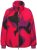 Ulla Popken Abstract Print Zip Fleece Jacket Pink Berry - Jakker - 