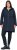 Ulla Popken Hooded with Zippered Pockets and Zippered Side Slits Jacket Navy - Jakker - 
