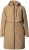 Ulla Popken Hooded with Zippered Pockets and Zippered Side Slits Jacket Mocha - Jakker - 