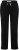 Ulla Popken Side Stripe Adjustable Drawstring Waist Joggers Black - Jeans & Bukser i Store Størrelser – Plus Size - 