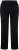 Ulla Popken Side Stripe Adjustable Drawstring Waist Joggers Black - Jeans & Bukser i Store Størrelser – Plus Size - 
