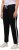 Ulla Popken Side Stripe Adjustable Drawstring Waist Joggers Black - Jeans & Bukser i Store Størrelser – Plus Size - 