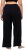 Ulla Popken Wide Leg Smocked Waist Knit Pants Black - Jeans & Bukser i Store Størrelser – Plus Size - Jeans og bukser, EU 42-70