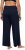Ulla Popken Wide Leg Smocked Waist Knit Pants Night Blue - Jeans & Bukser i Store Størrelser – Plus Size - Jeans og bukser, EU 42-70