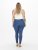 Only Carmakoma Thunder Life Skinny Fit Jeans Blue Denim - Jeans & Bukser i Store Størrelser – Plus Size - 