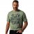 JP1880 T-Shirt Short Sleeve Chest Print Eucalyptus Green - T-skjorter - Store T-skjorter - 2XL-14XL