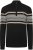 Kam Jeans 93 Stripe 1/4 Zipper Knitted Sweater Black - Gensere og hettegensere - Store hettegensere - 2XL-14XL
