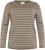 Kaffe Curve Linia Boatneck Pullover Morel Melange with Silver Lurex - Strikkegensere - 