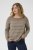 Kaffe Curve Linia Boatneck Pullover Morel Melange with Silver Lurex - Strikkegensere - 