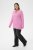 Kaffe Curve Emilia Pullover Pink Power Melange - Strikkegensere - 