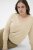 Kaffe Curve Lizzy Long Sleeve Pullover Feather Grey Melange - Strikkegensere - 