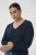 Kaffe Curve Lizzy Long Sleeve Pullover Midnight Marine - Strikkegensere - 