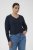 Kaffe Curve Lizzy Long Sleeve Pullover Midnight Marine - Strikkegensere - 
