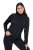 Ulla Popken Basic Long Sleeve Slim Fit Turtleneck Black - Hettegensere og collegegensere - Myke gensere, hettegensere og strikk