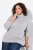 Ulla Popken Basic Long Sleeve Slim Fit Turtleneck Light Grey Melange - Hettegensere og collegegensere - Myke gensere, hettegensere og strikk